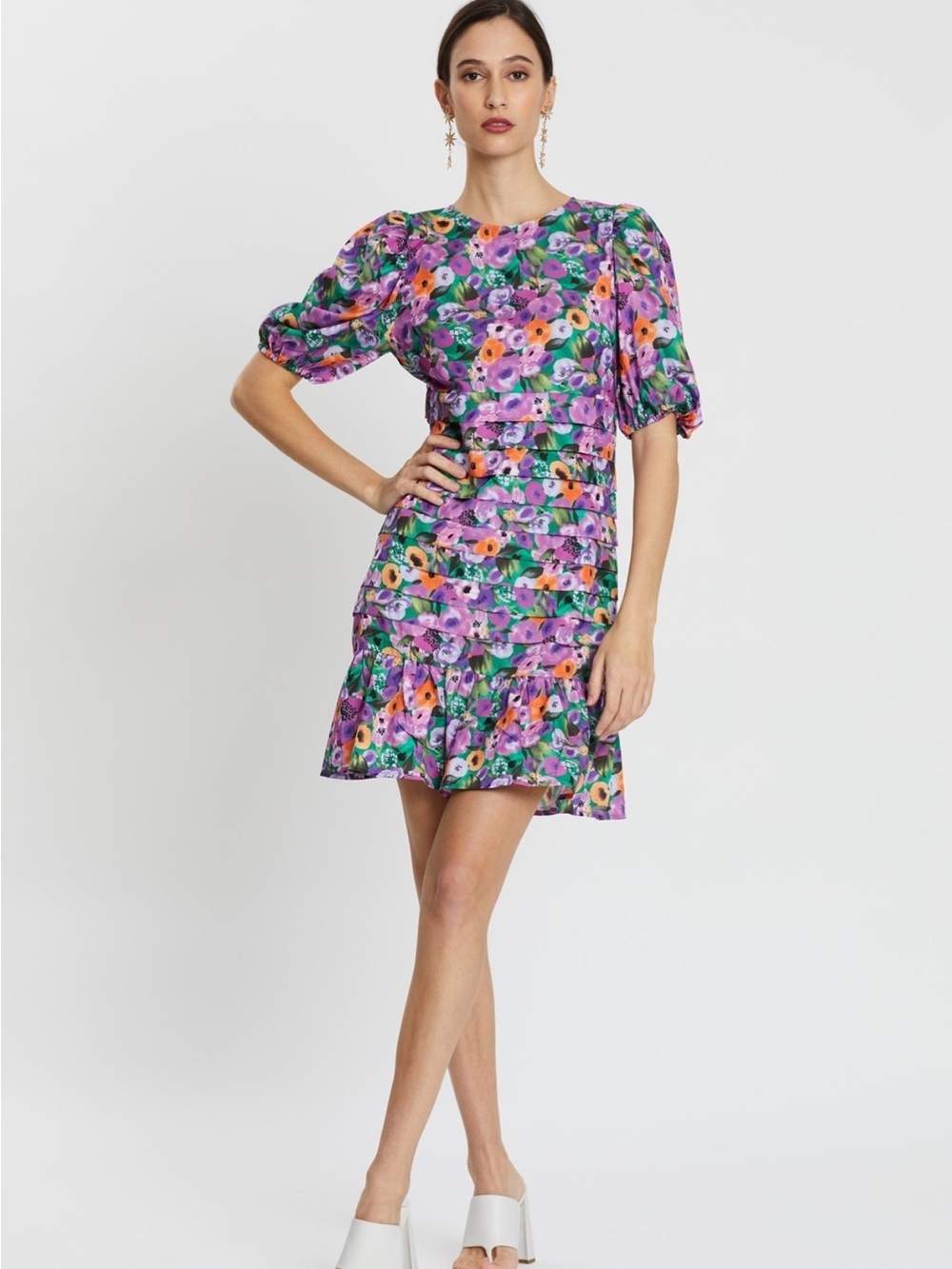 LIKE NEW Never Fully Dressed Floral Monaco Dress